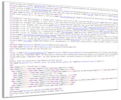 Komplizierter HTML-Code