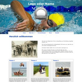 Design-Vorlage Schwimmen