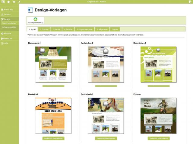 Design-Vorlagen